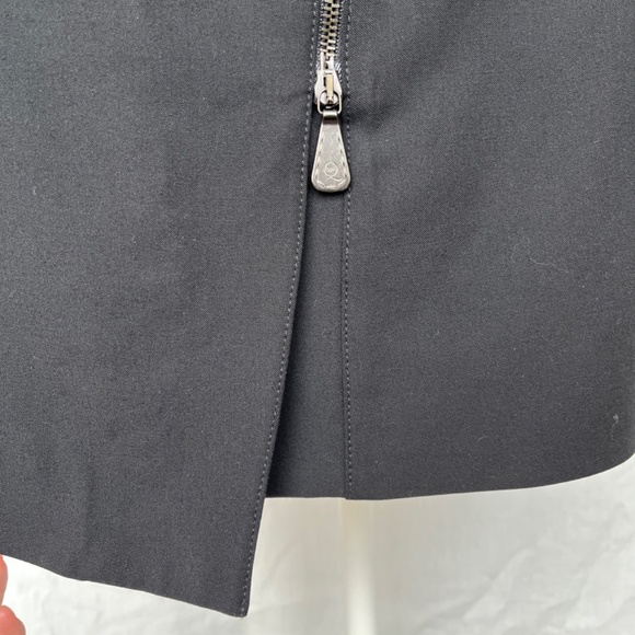 Alexander McQueen (42 IT) asymmetrical, wool long jacket, black, zippers, EUC. - Picture 8 of 16